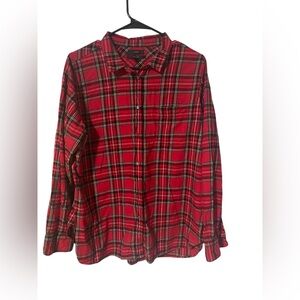 J. Crew Red Tartan classic button up